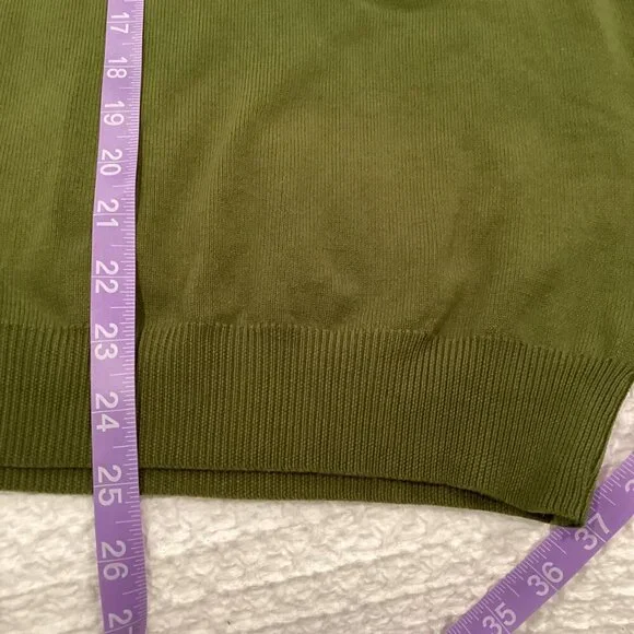 VTG 70's Arnold Palmer / Robert Bruce Knit Polo Sweater - Olive, Medium - Picture 5 of 5